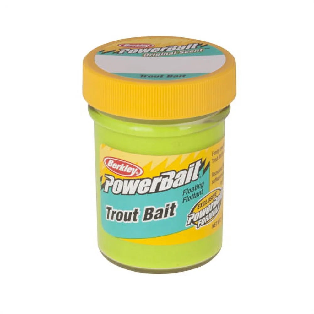 (4 Pack)  Powerbait Trout Bait, Chartreuse