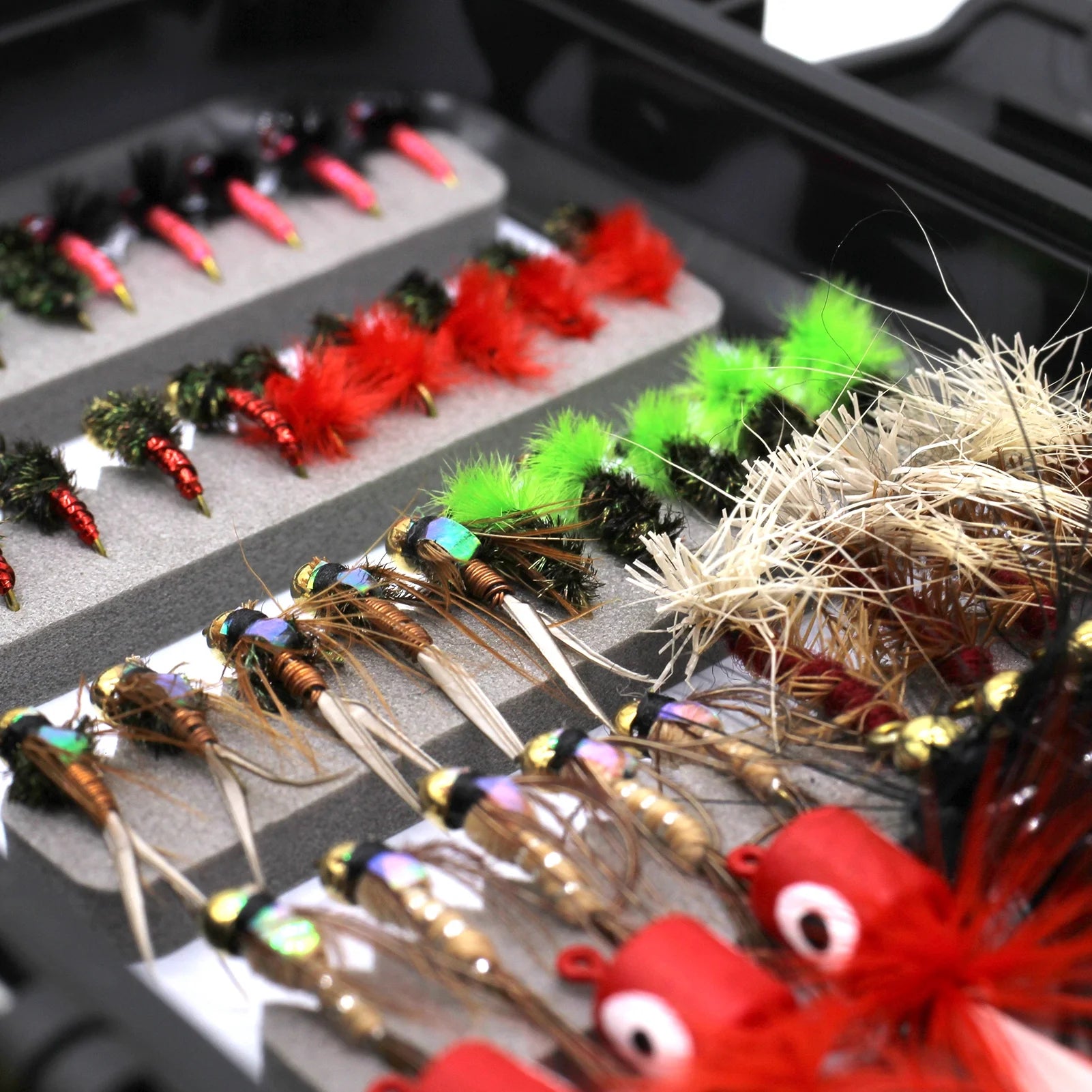 Flies Assortment Fishing Lures Kit for Trout, 100 Count