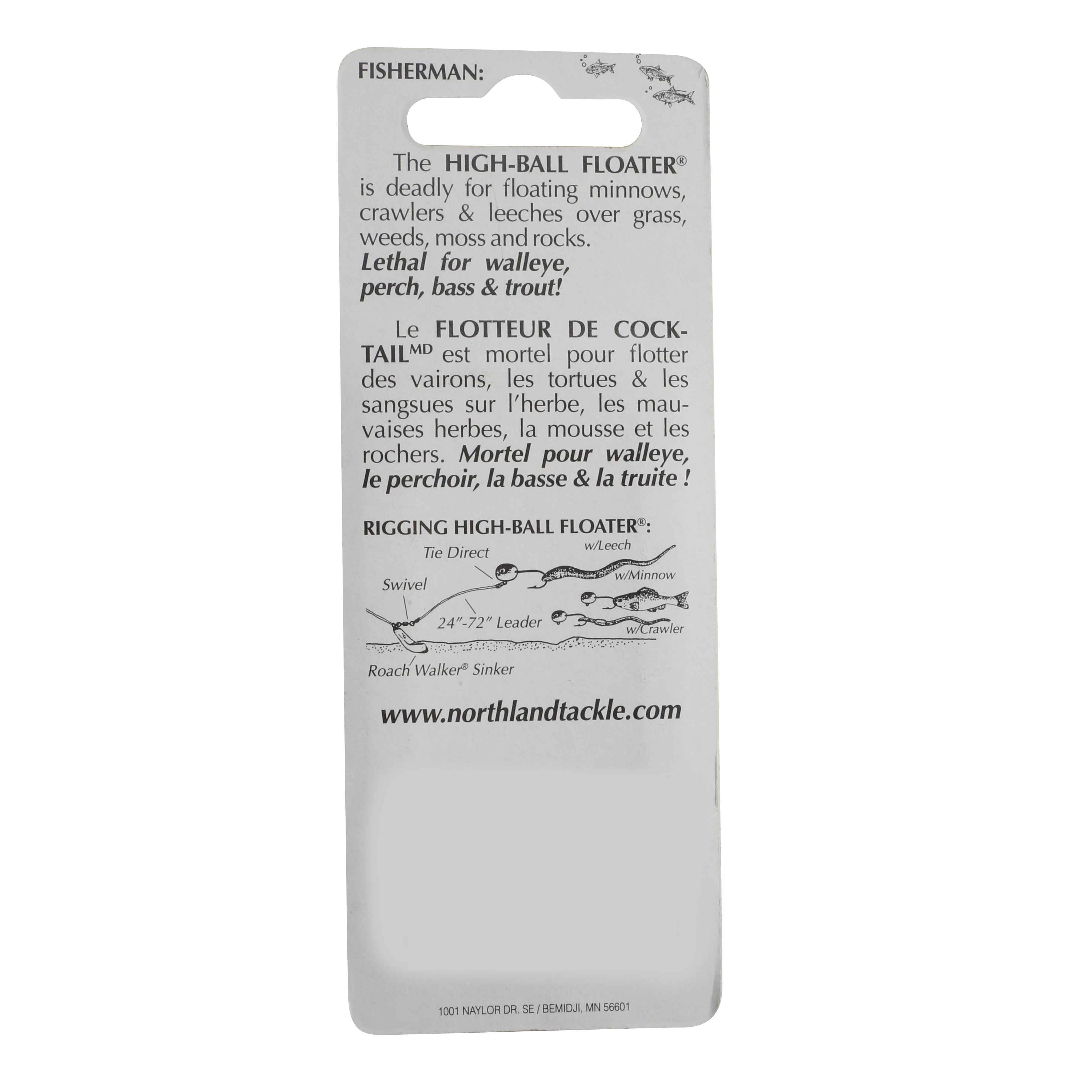 High-Ball Floater Jig, Floating Freshwater Jig, Assorted Colors