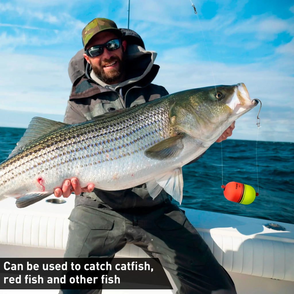 Fishing Slip Bobbers,Eva Foam Popping Floats Weighted,Oval Integral,Slip Bobbers Floats for Freshwater and Saltwater Inshore,8Pcs