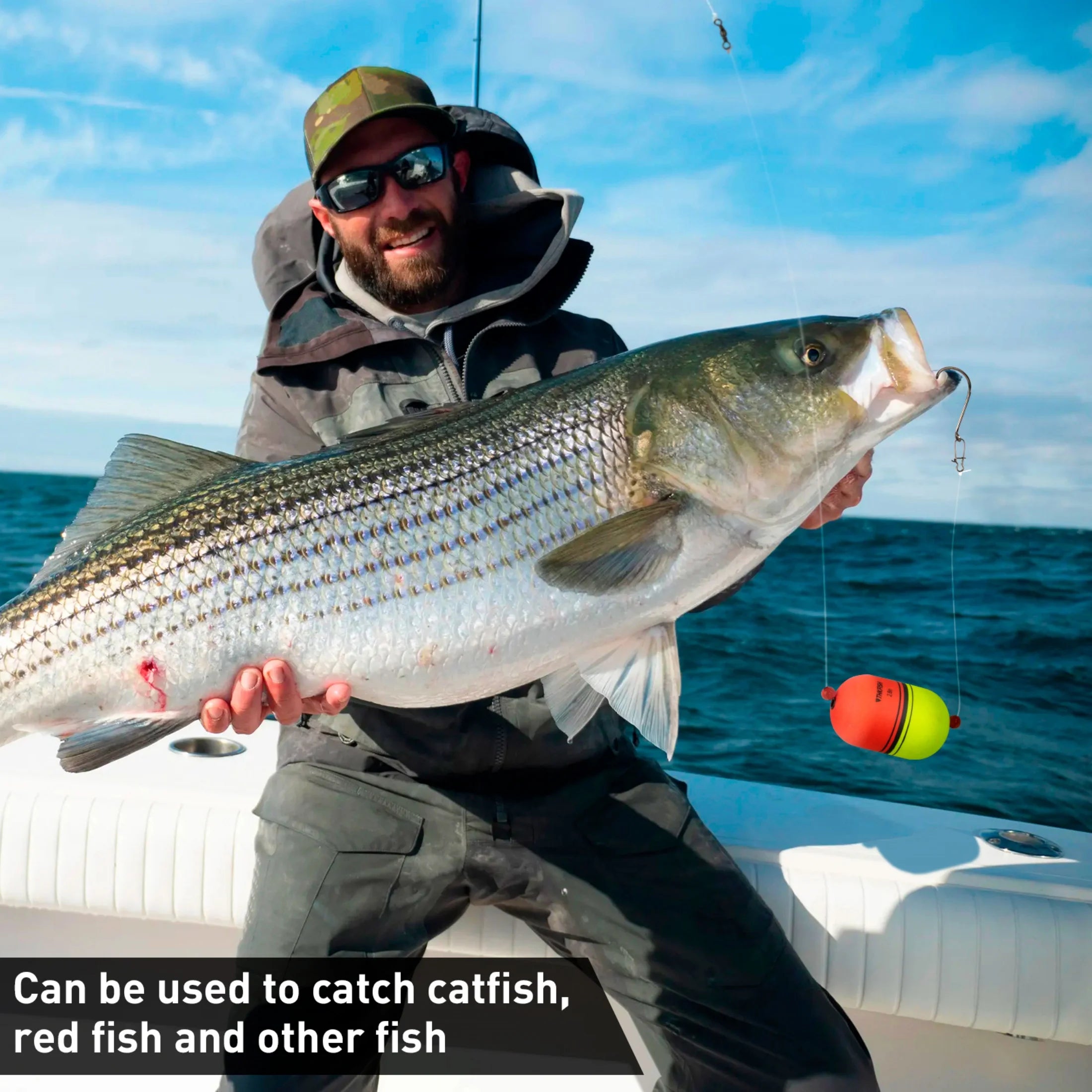 Fishing Slip Bobbers,Eva Foam Popping Floats Weighted,Oval Integral,Slip Bobbers Floats for Freshwater and Saltwater Inshore,8Pcs