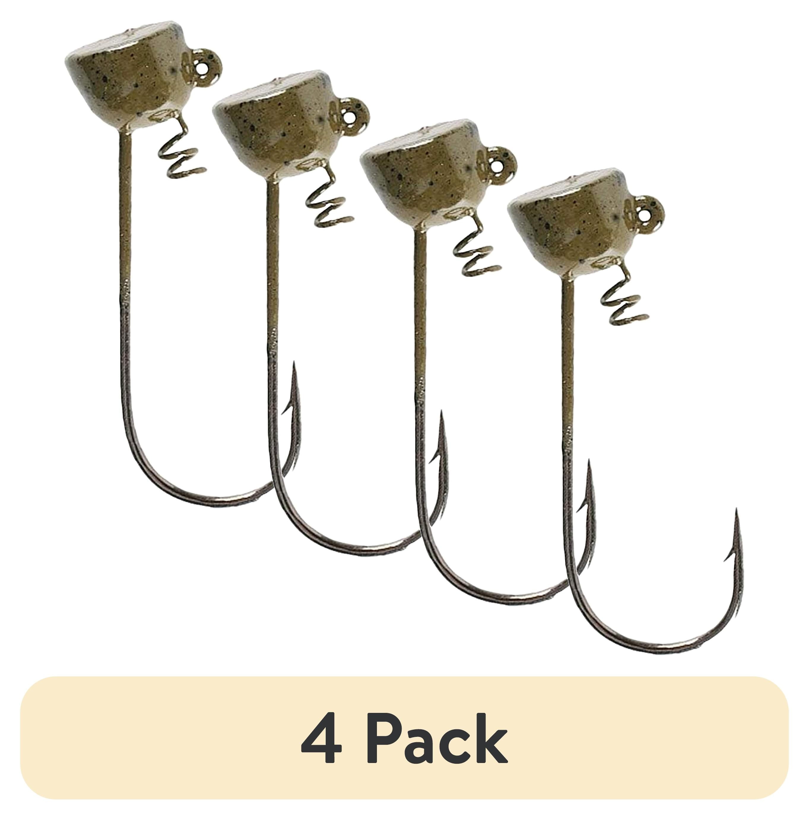 (4 Pack)  Spot Remover 3/16 OZ Green Pumpkin Fishing Lures for Bass