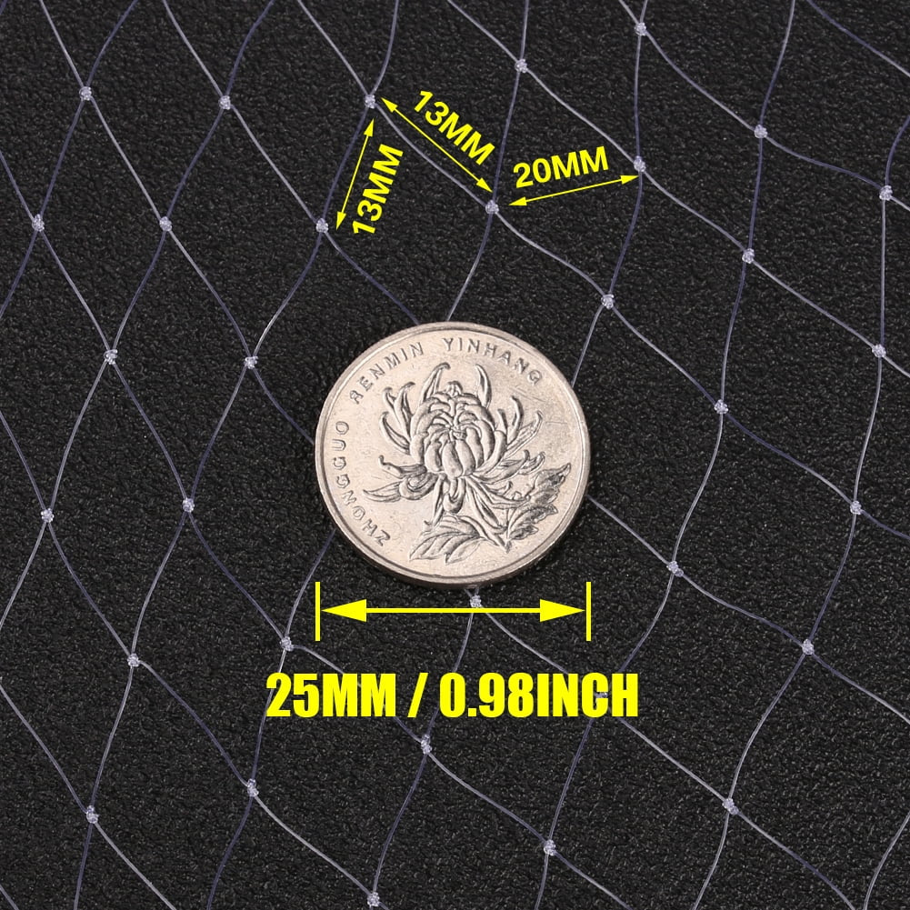 Cast Net 3/8" Mesh Hand Cast Fishing Net Saltwater Bait Casting Net 4/6/8FT Radius Size