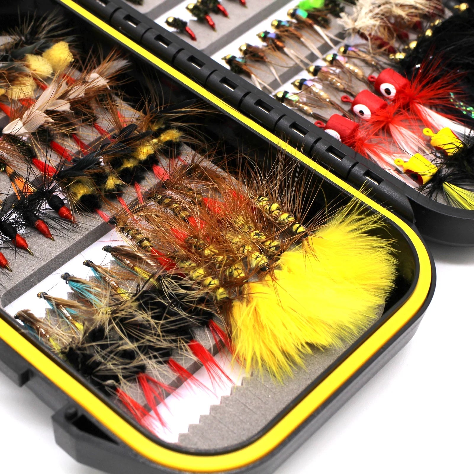 Flies Assortment Fishing Lures Kit for Trout, 100 Count