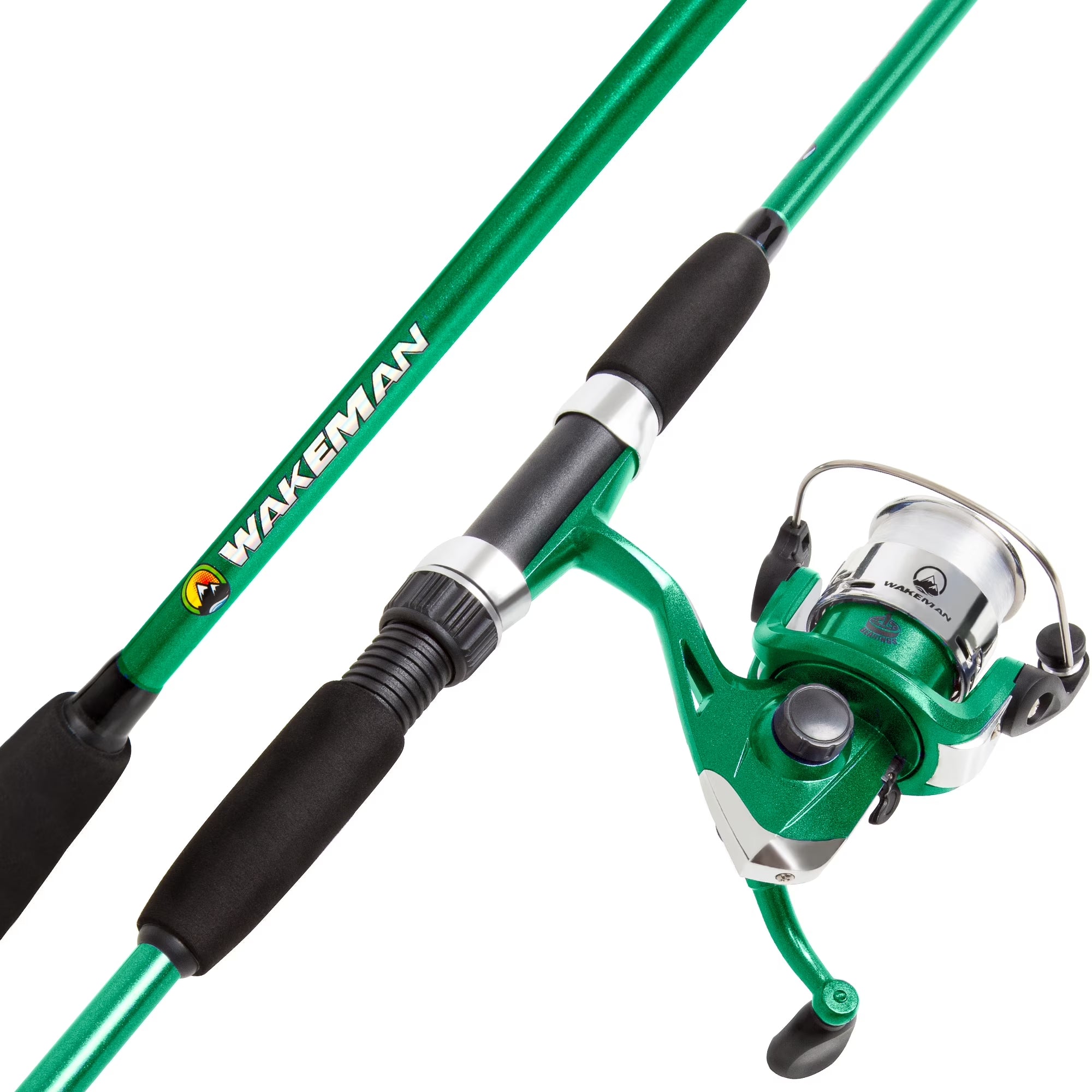 Swarm Series Green Fishing Rod and Reel Combo for Bass and Trout by