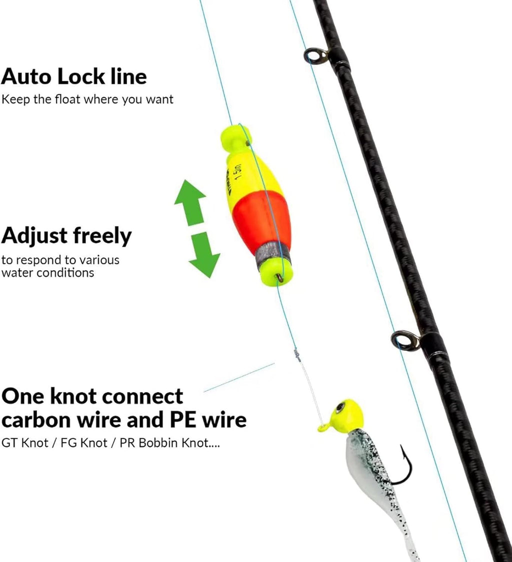 Fishing Bobbers 5PCS EVA Foam round Floats Red/Green Snap-On Spring Fishing Buoy Accessories for Freshwater Saltwater