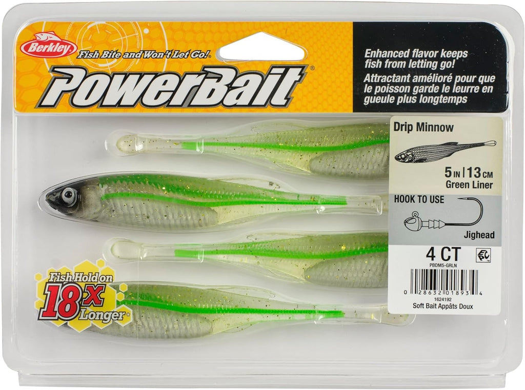Berkley PowerBait Drip Minnow Fishing Soft Bait