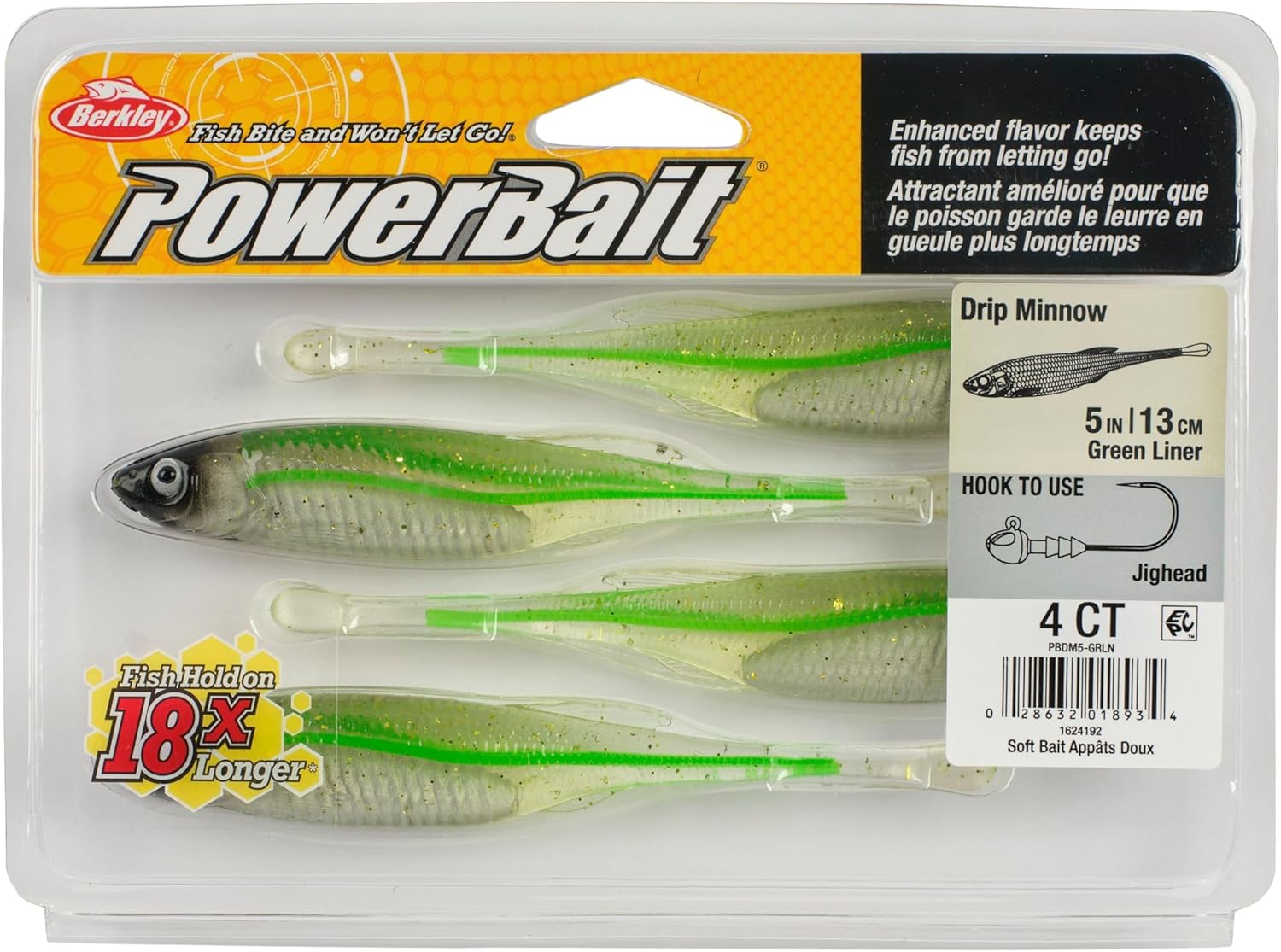 Berkley PowerBait Drip Minnow Fishing Soft Bait