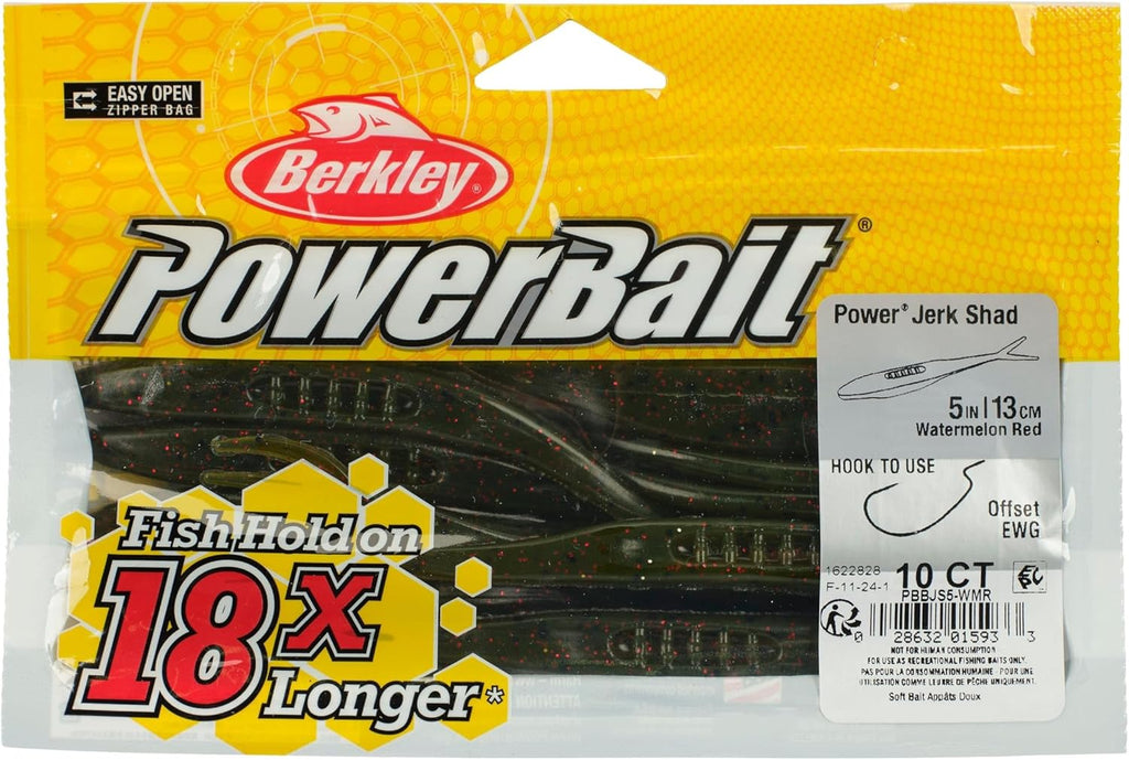 Berkley PowerBait Power Jerk Shad Fishing Soft Bait