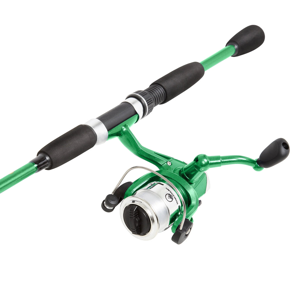 Swarm Series Green Fishing Rod and Reel Combo for Bass and Trout by