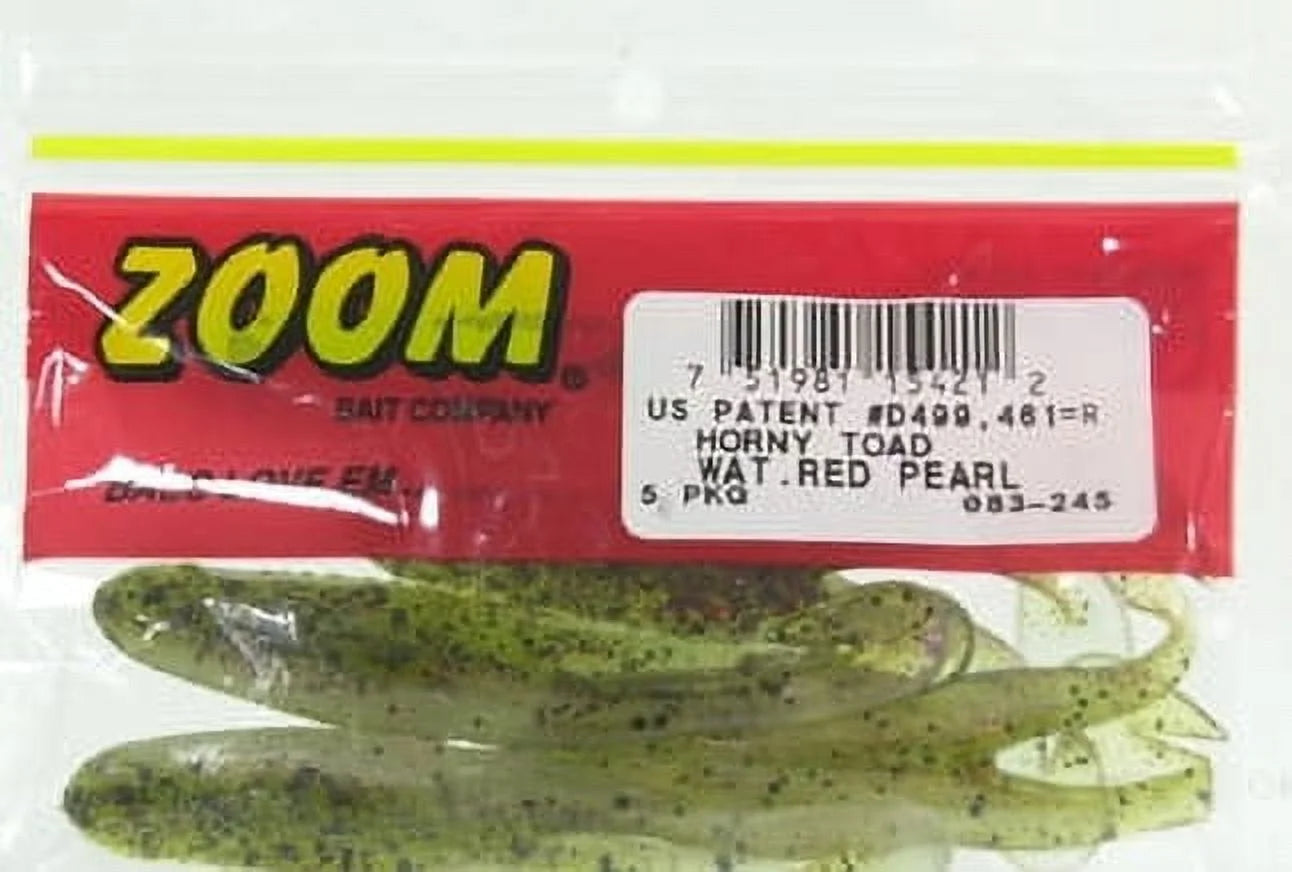 Horny Toad 4.25'' Watermelon Red Pearl 5Pk