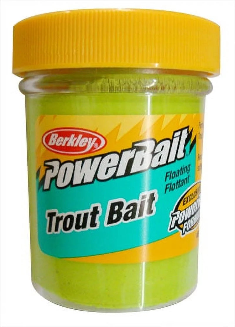 (4 Pack)  Powerbait Trout Bait, Chartreuse