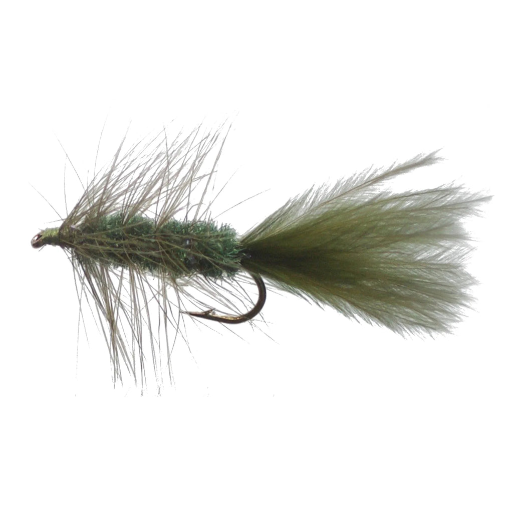Fairplay Olive Wooly Bugger Fly, Size 10, 4 Pack, 709355