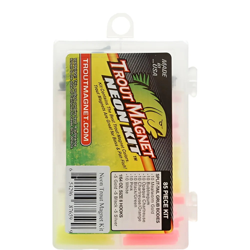 Trout Magnet Neon Softbait Kit 85 Piece