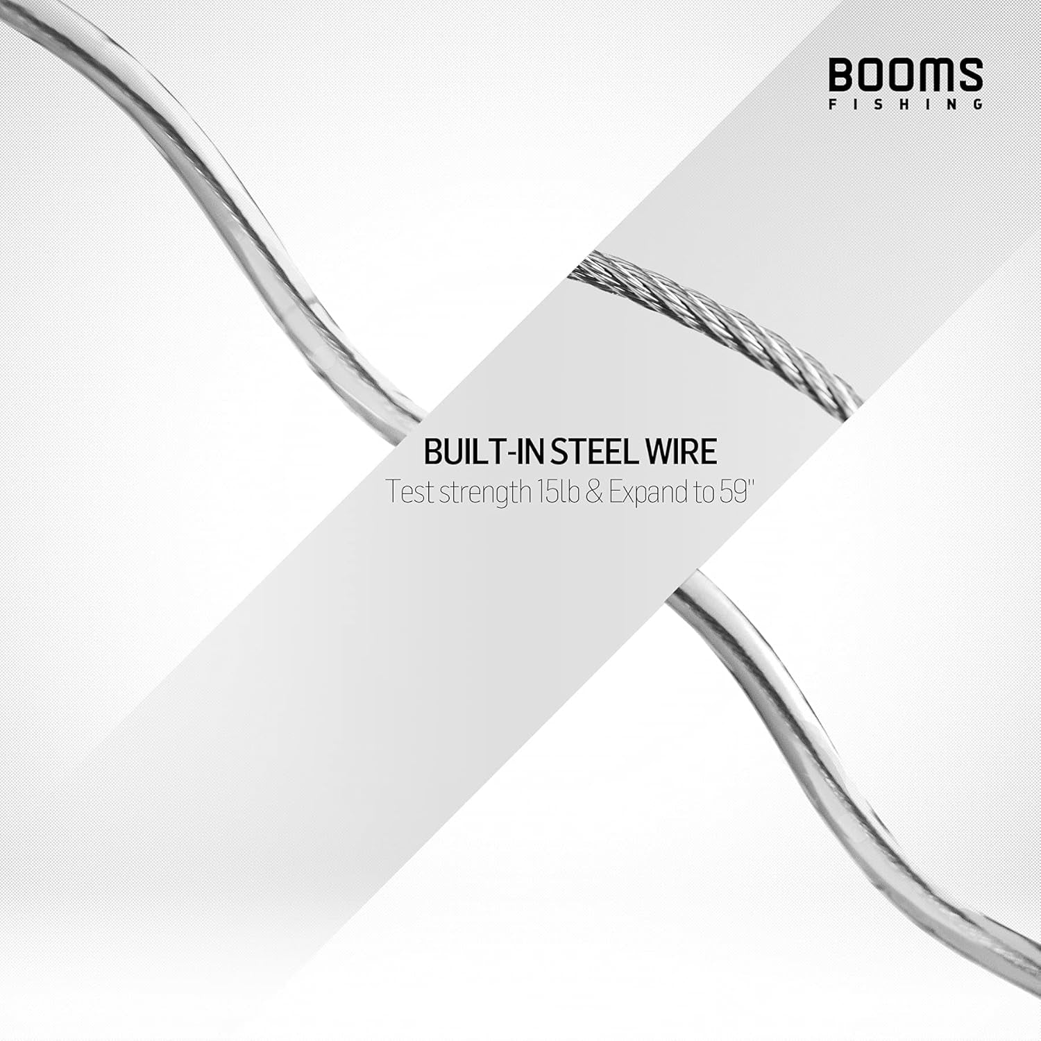 T04 Fishing Lanyards Fishing Tool/Pole Safety Coil Lanyard Retractable Wire inside Tup Cover