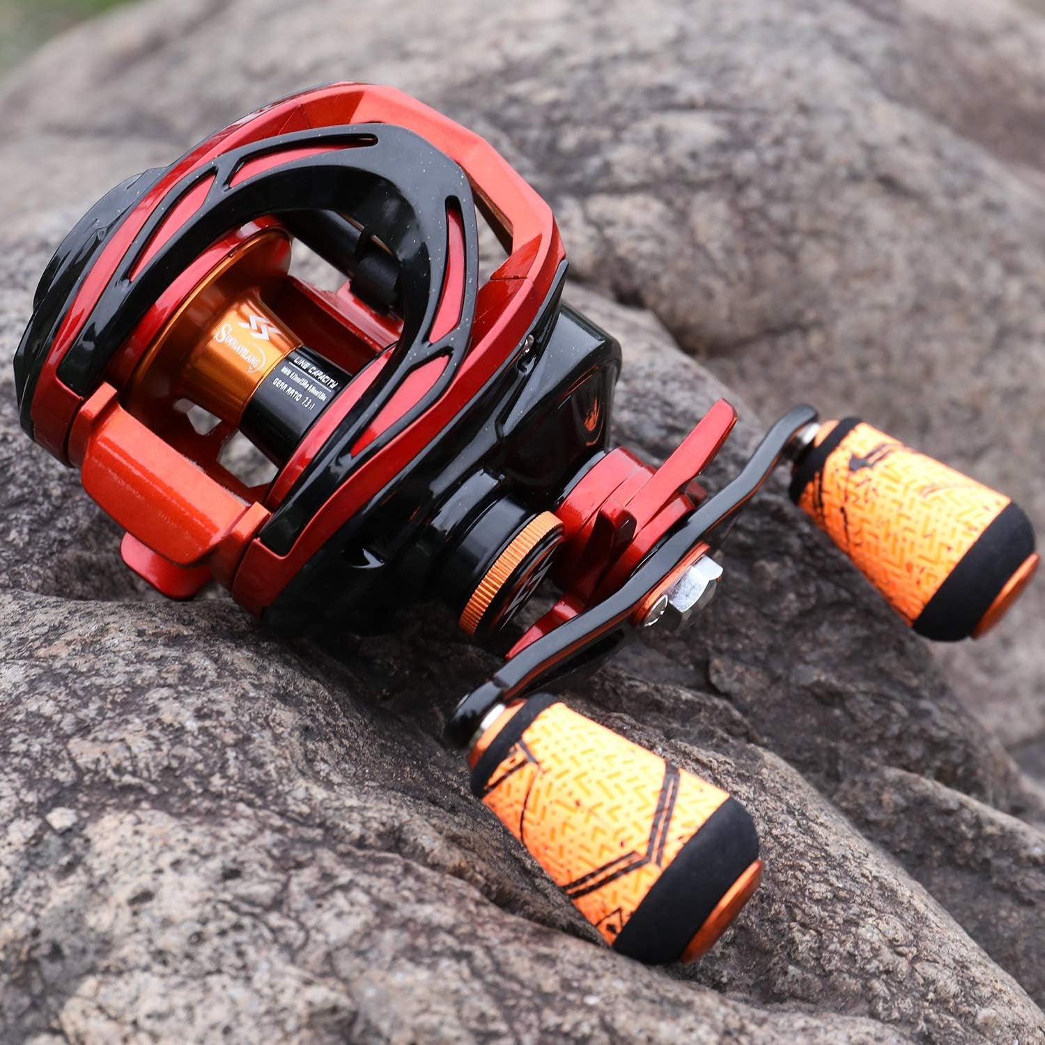 Baitcasting Reels - Colorful Fishing Reel, 8.0:1/7.3:1 Gear Ratios, 9+1 BB, Magnetic Braking System