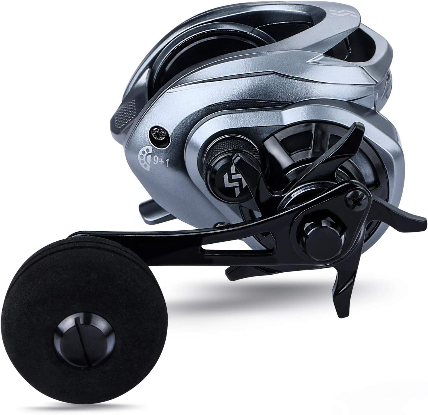 Baitcasting Fishing Reel High Speed Baitcaster with 9+1 Ball Bearings, Gear Ratio 8.0:1, Magnetic Brake System Power Handle Casting Reels