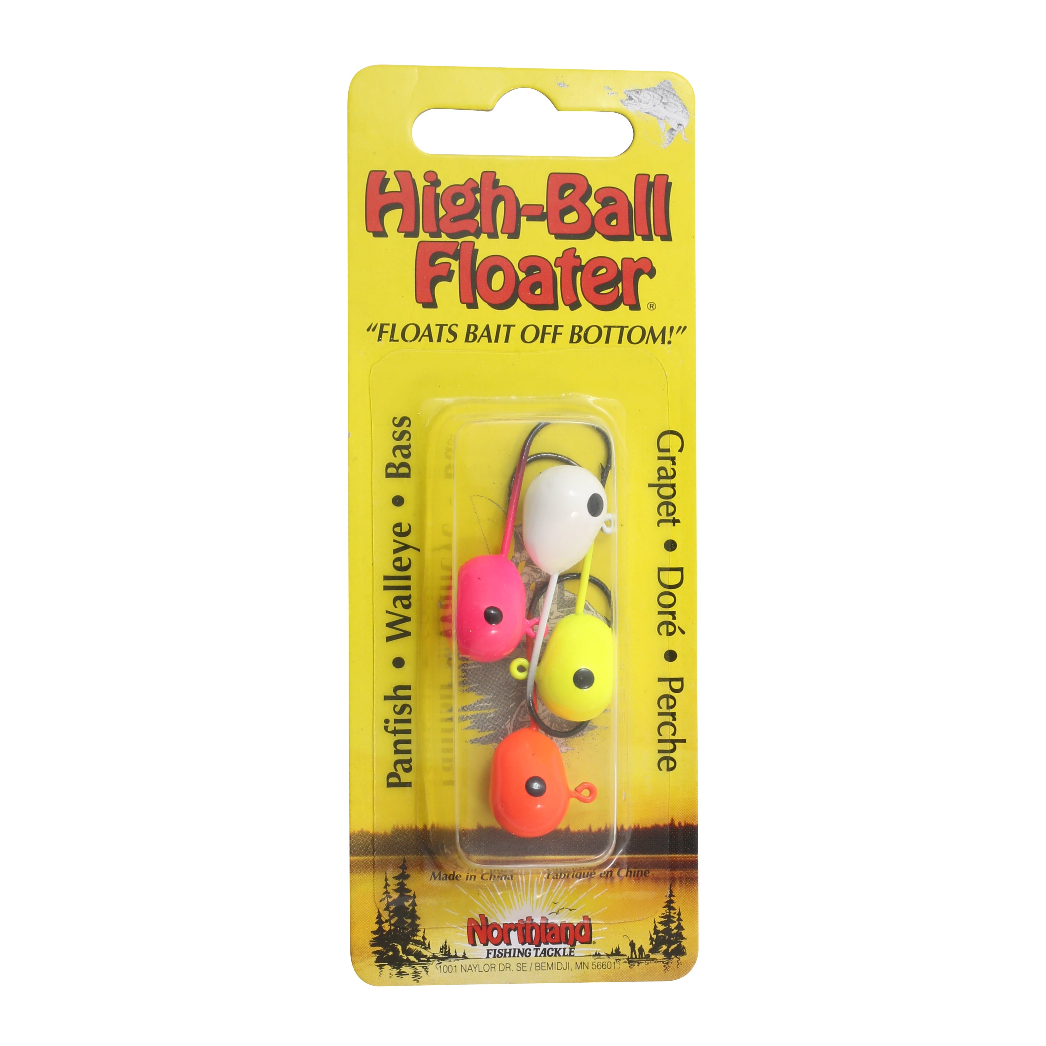 High-Ball Floater Jig, Floating Freshwater Jig, Assorted Colors